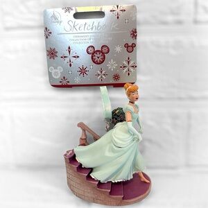 New Disney Sketchbook Cinderella on Stairway Ornament Light Blue